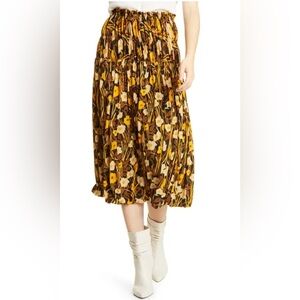 Rebecca Taylor Floral Tiered Mesh Skirt – Size Small